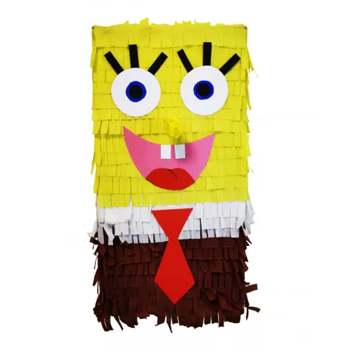 SpongyaBob Kockanadrág alakú színes party pinata szülinapi bulira.