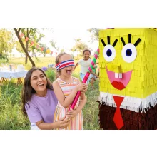 SpongyaBob Kockanadrág alakú színes party pinata szülinapi bulira.