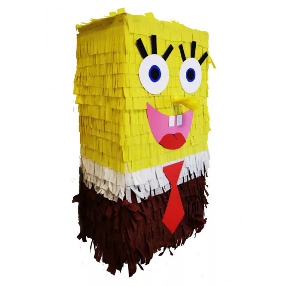 SpongyaBob Kockanadrág alakú színes party pinata szülinapi bulira.