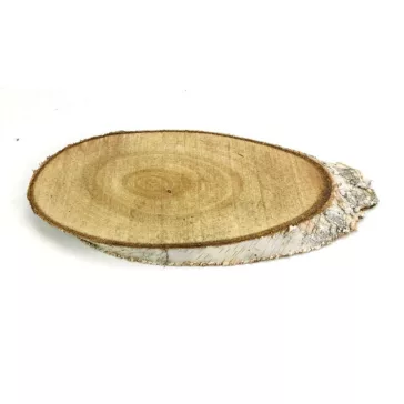 Nyírfa szelet, talp - ovális 15 cm