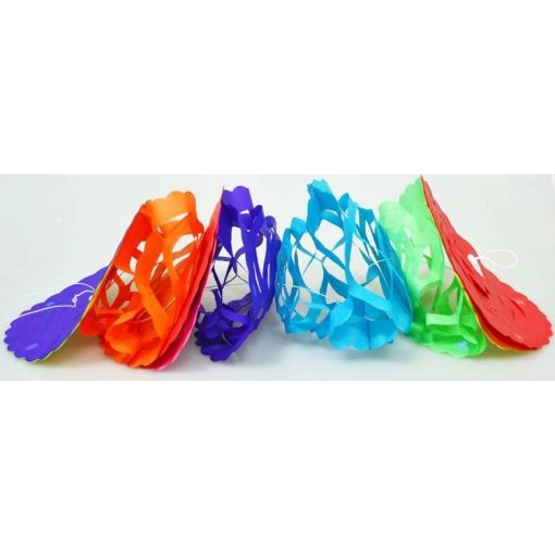 Girland papír, 3 méter, 17 cm
