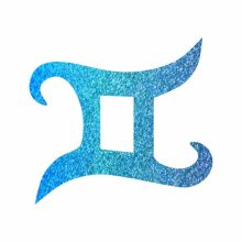 Csillámtetoválás sablon - Csillagjegyek Ikrek 493