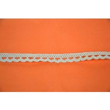 Csipke 100% pamut 1,2 cm-es bézs