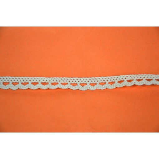 Csipke 100% pamut 1,2 cm-es bézs