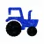4x4cm Csillámtetoválás sablon Traktor 18