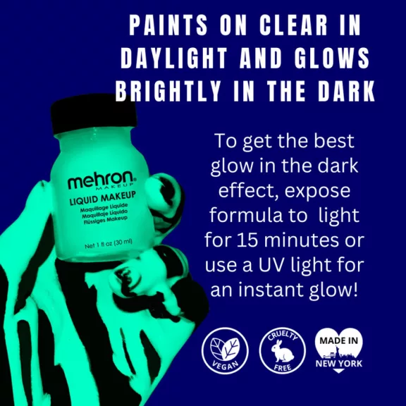 Mehron Folyékony - Liquid Glow-in-the-Dark (30 ml)