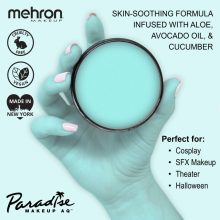 Mehron Paradise Makeup AQ Pastel Teal (40 g) – Pasztell türkiz/kékeszöld arcfesték, vízbázisú testfesték