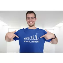 Póló Horgász Evolúció minta, vicces horgász póló, horgász ajándék, pecás póló, pamut póló horgászat