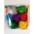 Pom pom csillámos 4 cm-es színes