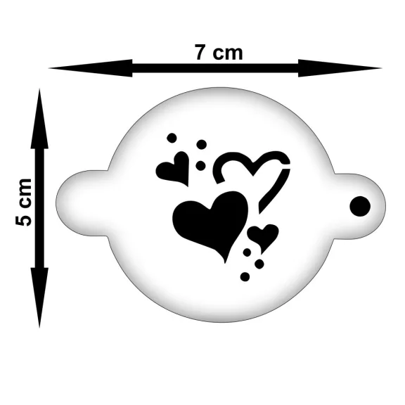 Arcfestő mini sablon szett 6db/cs