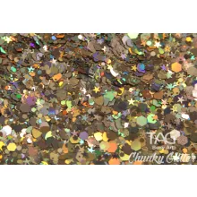 TAG Chunky Glitter Gel  Gold - Arany 20gr