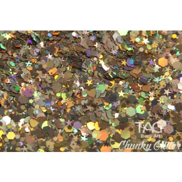 TAG Chunky Glitter Gel  Gold - Arany 20gr