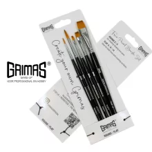 Grimas Profi ecset készlet - kerek/lapos 5 darabos