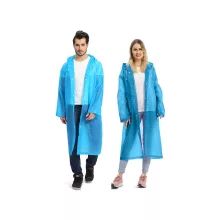 Esőkabát, poncsó Kapucnival és Zsebbel - Kék Unisex