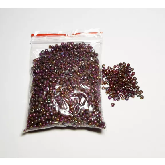 Kásagyöngy - színjátszó  25g több színben 2 mm