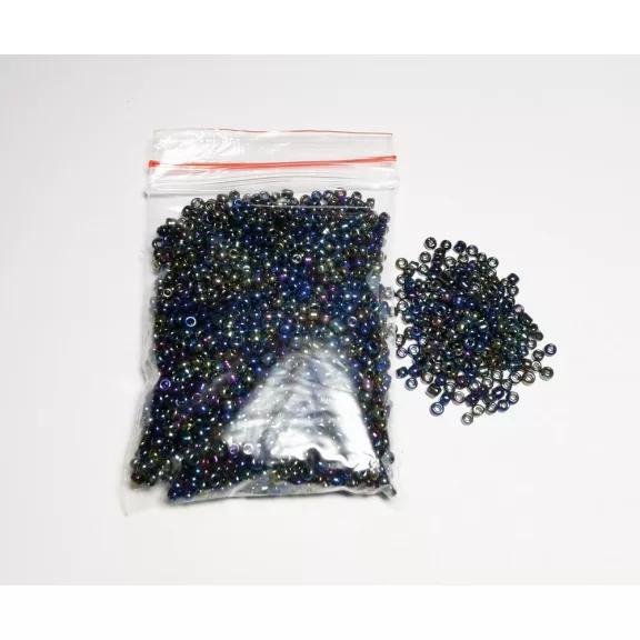 Kásagyöngy - színjátszó  25g több színben 2 mm