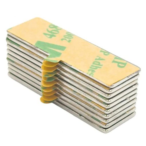 Neodímium mágnes 3M öntapadós 30x10x1mm 10 db/cs