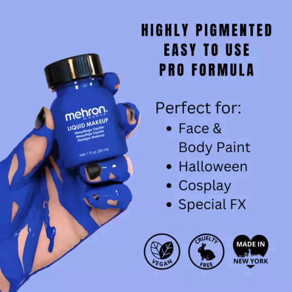 Mehron Folyékony Kék - Liquid Blue (30 ml)