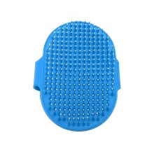 Kék puha masszírozó állatszőrkefe állítható gumipánttal és gömbvégű sörtékkel