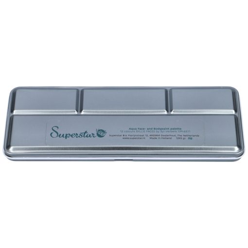 Superstar 12 színű arcfesték készlet -  SYLLIE FACES by Syl Verberk
