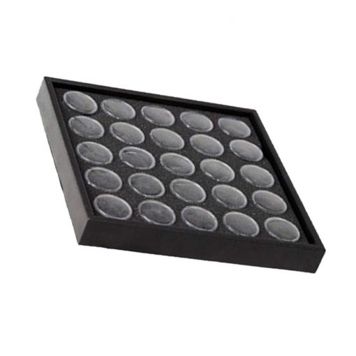 csillámpor tároló tálca 25 db tégellyel