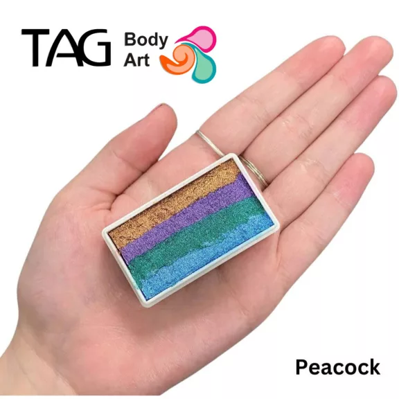 TAG csíkos arcfesték PEACOCK gyöngyház 30gr
