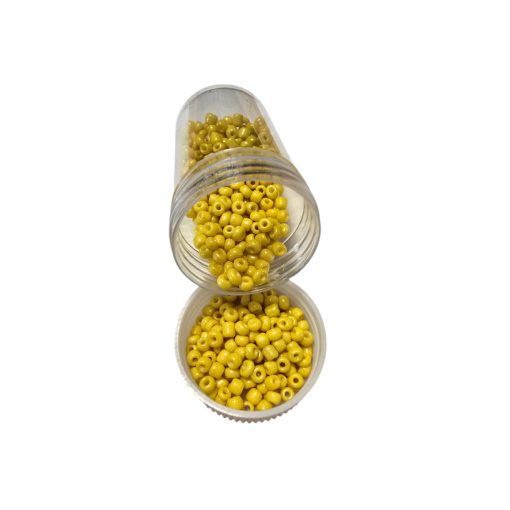 Kásagyöngy - matt 20g sárga 2 mm