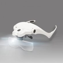 Profi nagyítós szemüveg 5 féle lencsével led világítással