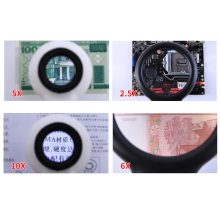 Harmadik kéz forrasztáshoz LED világítással és nagyítóval, stabil fém talppal és krokodilcsipeszekkel