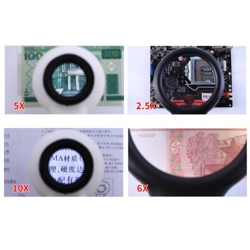 Harmadik kéz forrasztáshoz LED világítással és nagyítóval, stabil fém talppal és krokodilcsipeszekkel