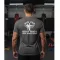 Krav Maga Israel Defence Force feliratos fekete pamut póló edzéshez