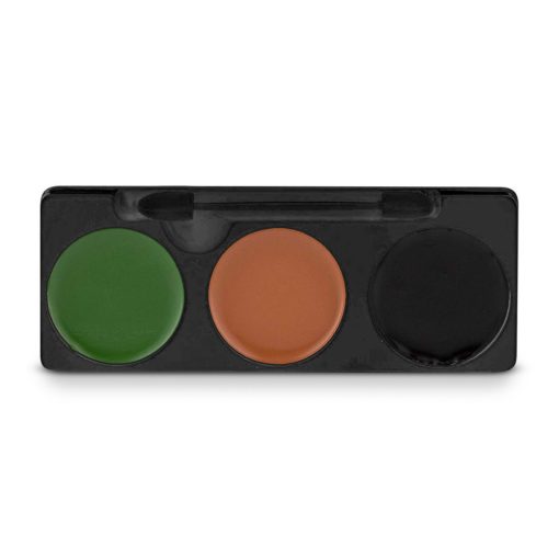 Mehron háromszínű arcfestő készlet - Camouflage/terepszínű