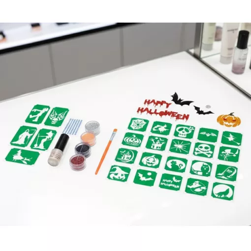 Csillámtetoválás Halloween készlet