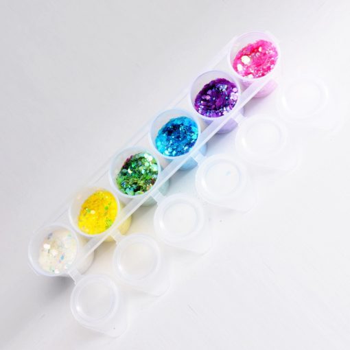 Superstar nagyszemcsés csillám 6 db - Sweet 130ml