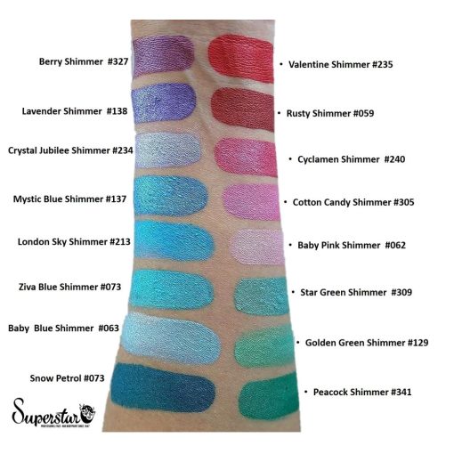 Superstar arcfesték - London égkék gyöngyház 16g /London sky blue (shimmer) 213/