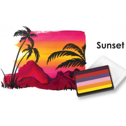 MEHRON PARADISE PRISMA csíkos arcfesték -  Sunset 50g