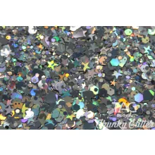 TAG Chunky Glitter Gel Silver - ezüst 20gr