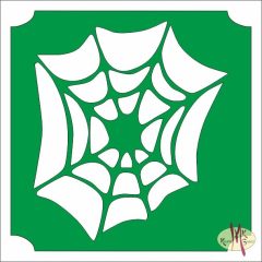 5x5 cm-es Csillám tetoválás sablon - Pókháló 2