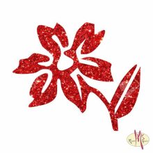 5x5 cm-es Csillám tetoválás sablon -Virág 3