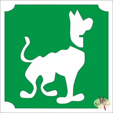 5x5 cm-es Csillám tetoválás sablon - Scooby Doo 5