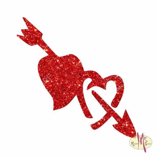 5x5 cm-es Csillám tetoválás sablon - Szívek 7