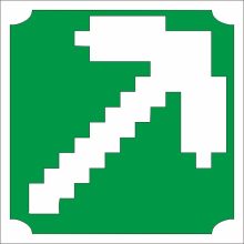 5x5 cm-es Csillám tetoválás sablon - Minecraft 29