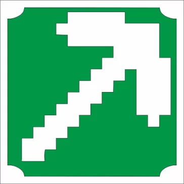 5x5 cm-es Csillám tetoválás sablon - Minecraft 29