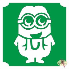 5x5 cm-es Csillám tetoválás sablon - Gru Minyon 30