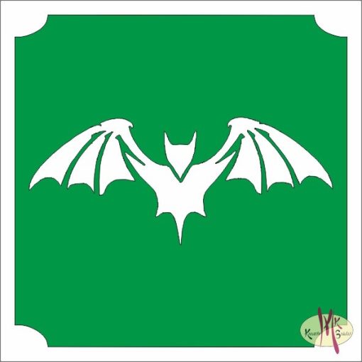 5x5 cm-es Csillám tetoválás sablon - Denevér 32