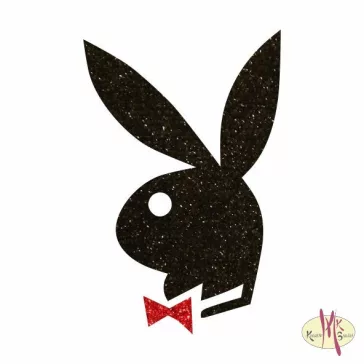 5x5 cm-es Csillám tetoválás sablon - Play Boy 34