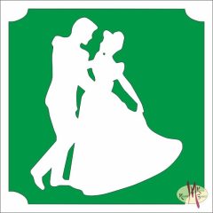   5x5 cm-es Csillám tetoválás sablon - Szépség és a szörnyeteg 36