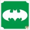 5x5 cm-es Csillám tetoválás sablon - Batman  41