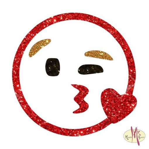 5x5 cm-es Csillámtetoválás sablon -  Emoji, Smiley 49