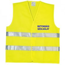 LÁTHATÓSÁGI BIZTONSÁGI MELLÉNY - BIZTONSÁGI SZOLGÁLAT felirattal